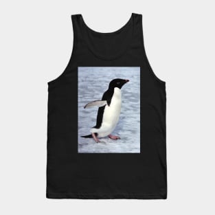 Adelie Penguin Walking on the Fast Ice Tank Top